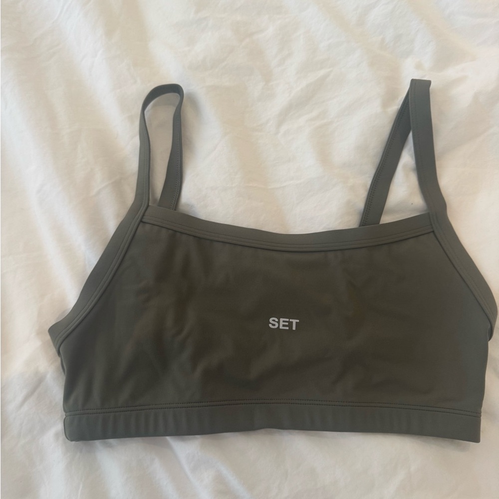 SET Active Dark Olive Sports Bra